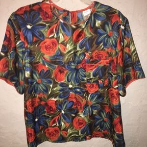 Floral Short Sleeve Top